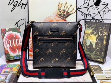 gg supreme small messenger bag replica|gucci tiger messenger bag.